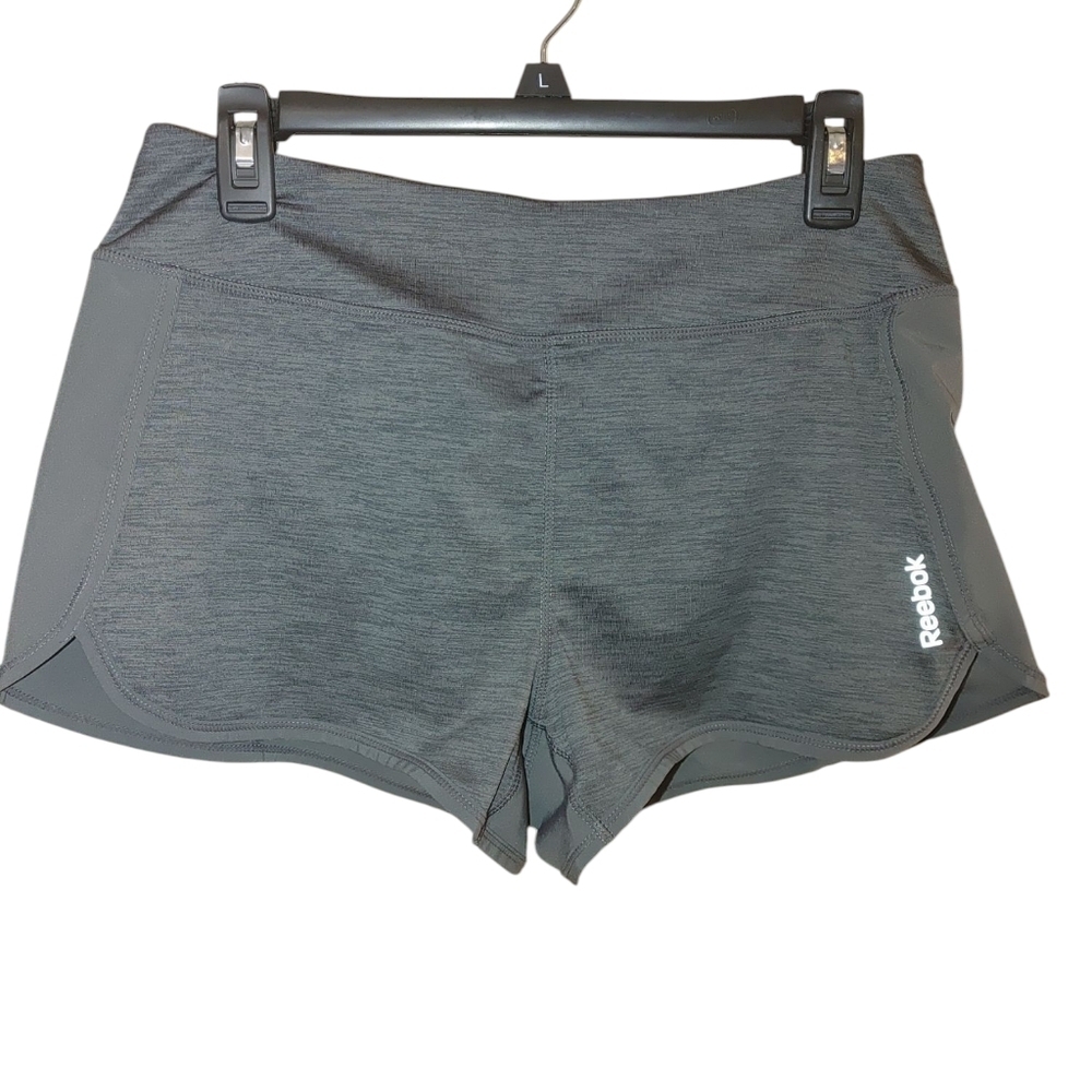 Reebok Gray Athletic Shorts Lightweight Moisture-Wicking